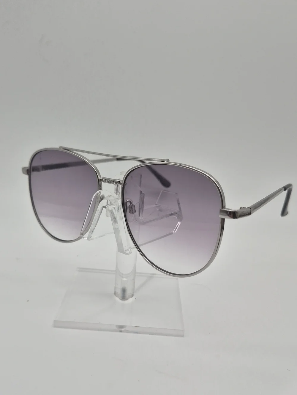 Unisex Aviator Style Sunglasses W/Rhinestone Bridge